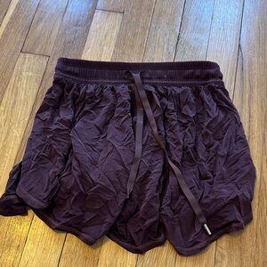 Women's dark red ballet shorts
